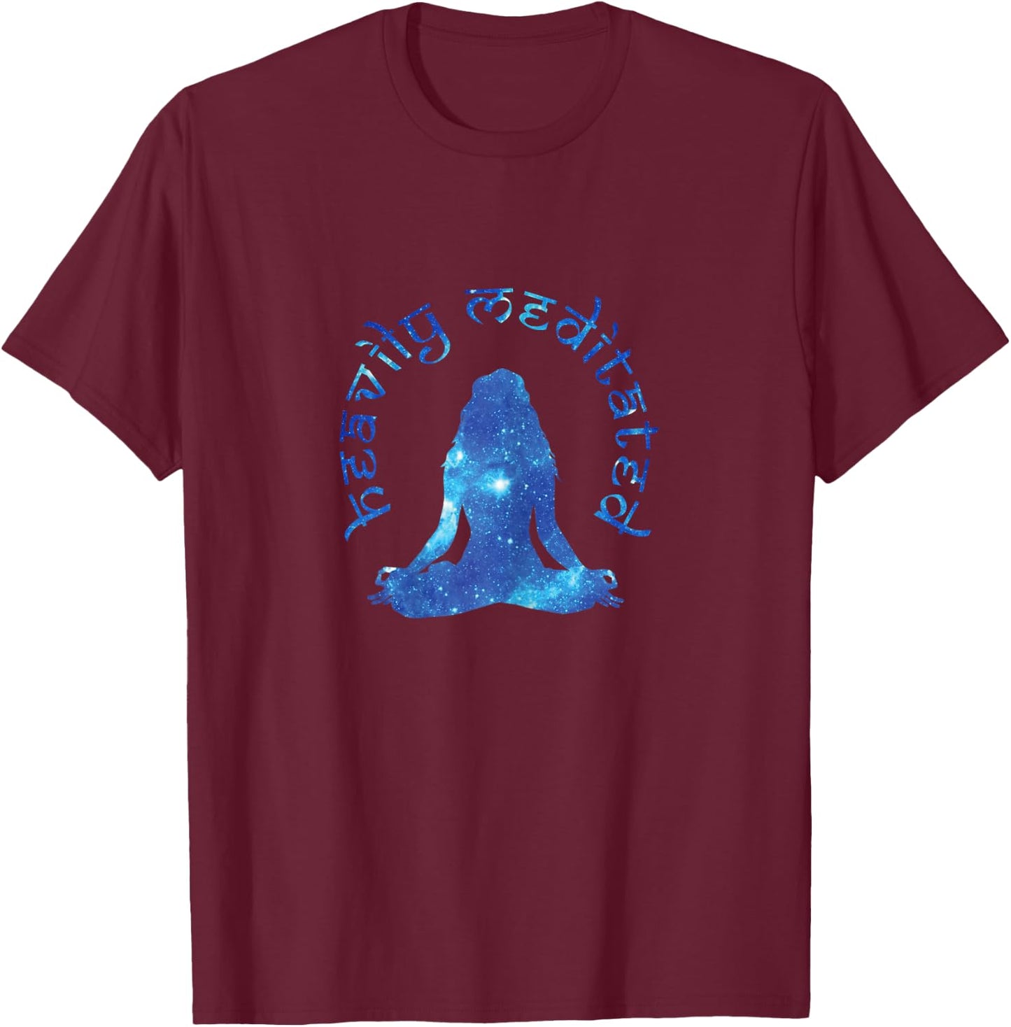 Heavily Meditated Transcendental Meditation T-Shirt - T-Shirt | Maroon