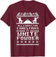 All I Want For Christmas Is White Snow Ski & Snowboard T-Shirt - T-Shirt | Maroon