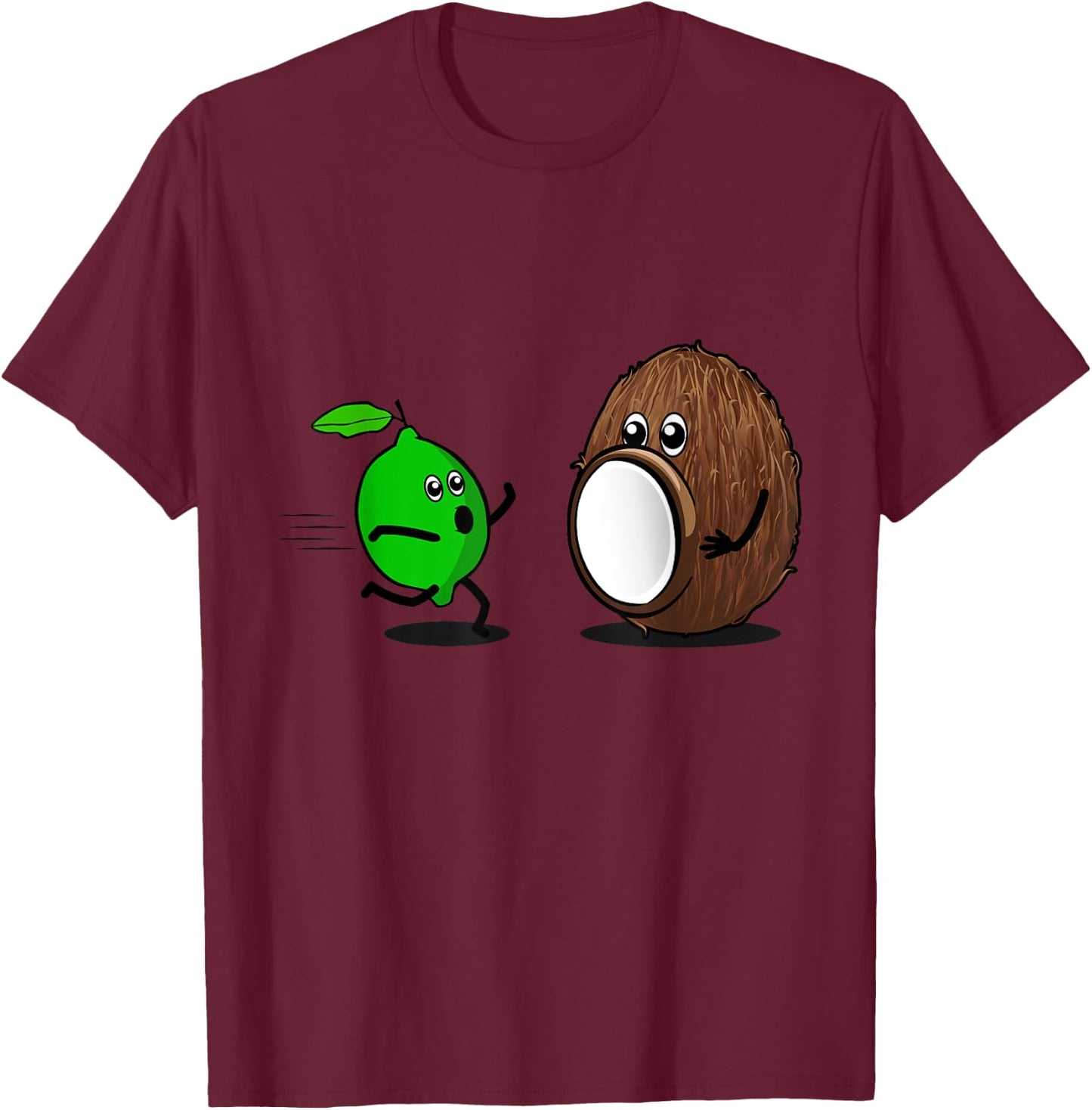 Put The Lime In The Coconut Funny Running Lime Graphic T-Shirt - T-Shirt | Maroon