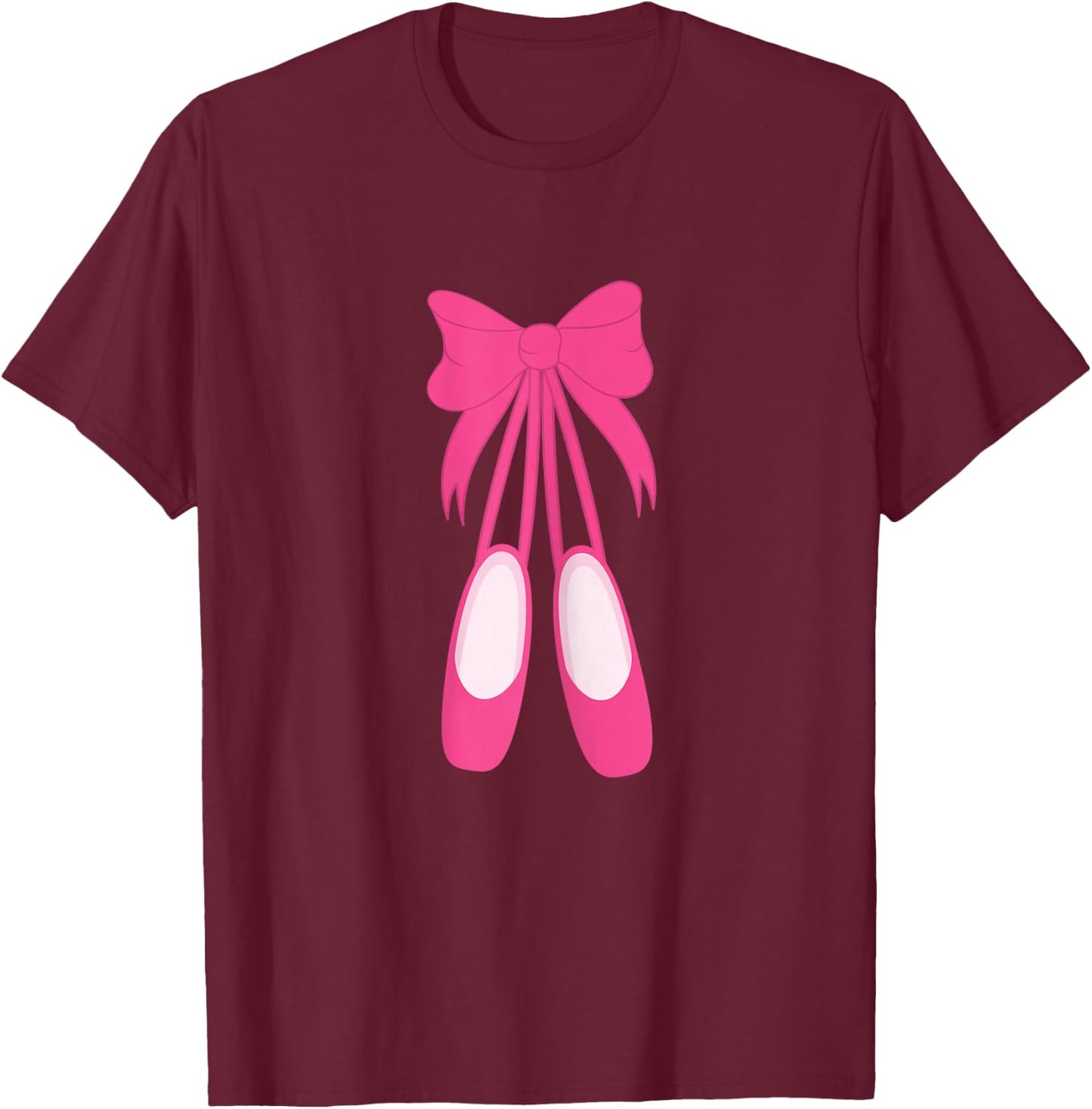 Cute Unique & Modern Ballet & Ballerina & Gift T-Shirt - T-Shirt | Maroon