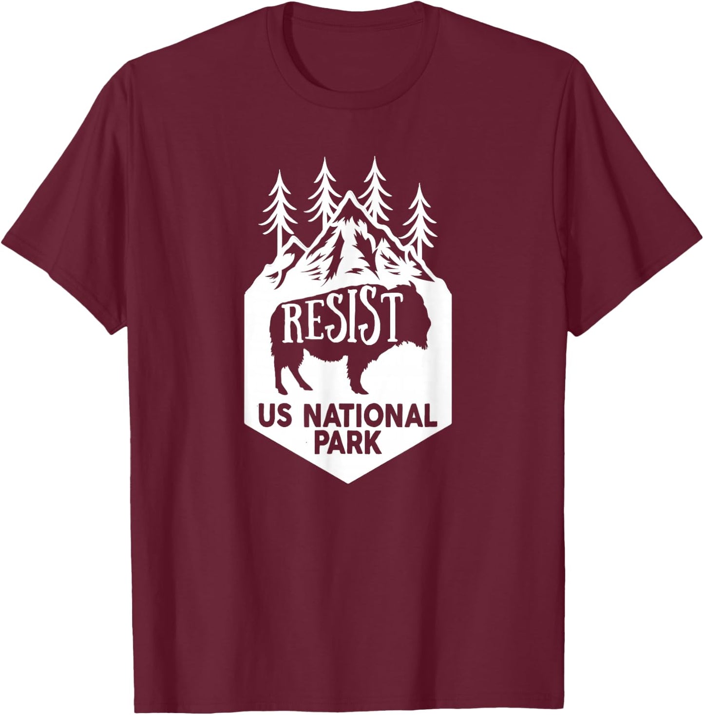 ALT US National Park Resist Service T-Shirt - T-Shirt | Maroon