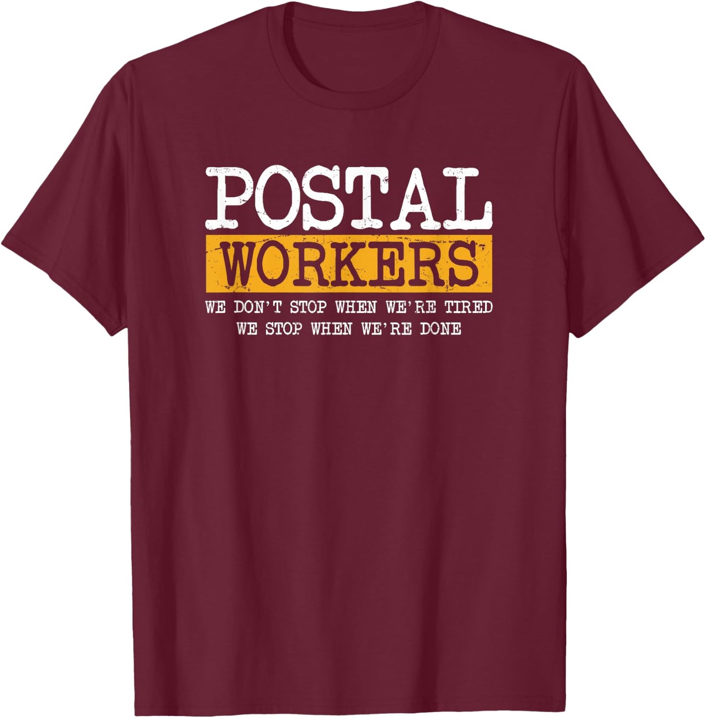 Mail Man & Lady Rural Carrier Gifts - Postal Worker T-Shirt - T-Shirt | Maroon