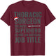 Thoracical Surgeon Superhero Scalpel Gift Docs T-Shirt - T-Shirt | Maroon