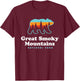 Great Smoky Mountains Shirt - Bear Great Smoky Mountains T-Shirt - T-Shirt | Maroon