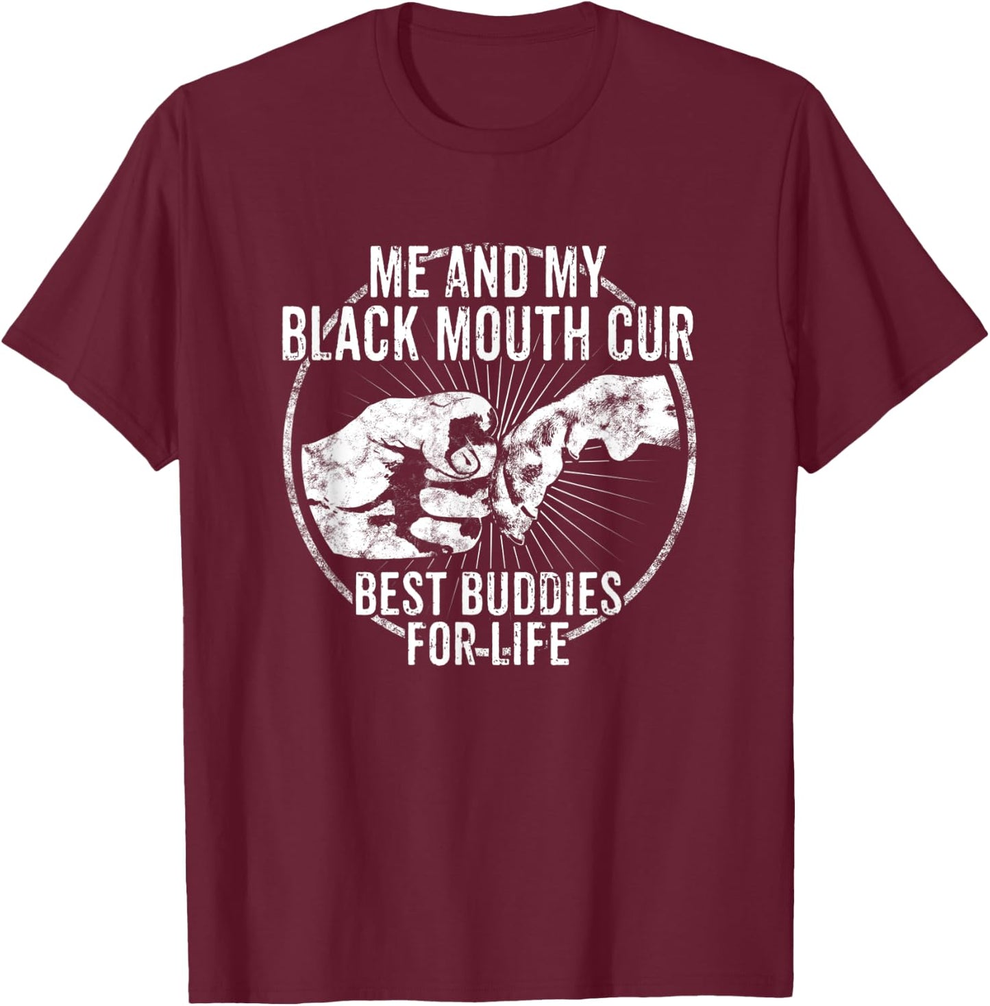 Black Mouth Cur T-Shirt - T-Shirt | Maroon