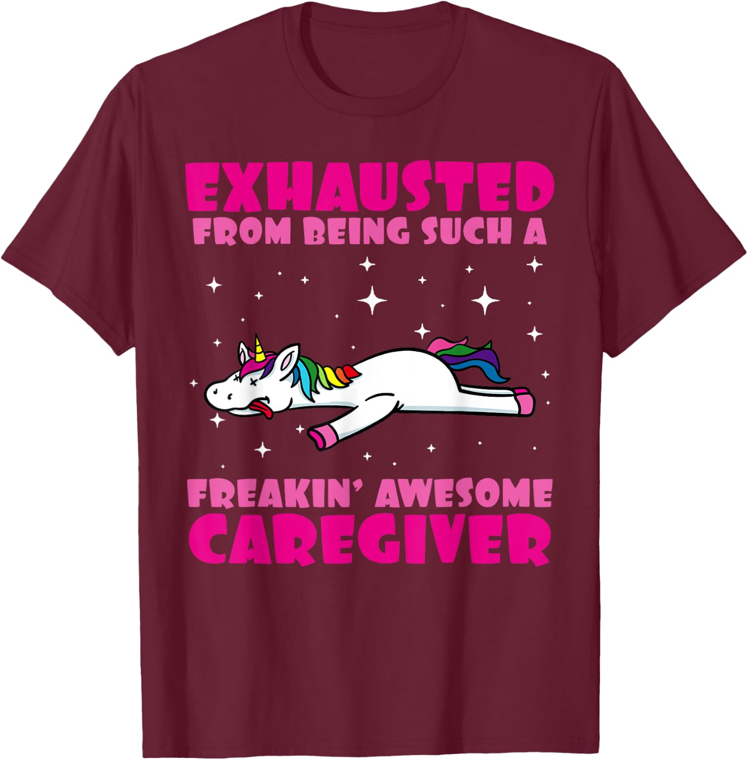 Caregiver Assistance Carer Senior Caregiving Help T-Shirt - T-Shirt | Maroon