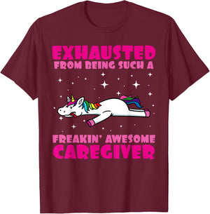 Caregiver Assistance Carer Senior Caregiving Help T-Shirt - T-Shirt | Maroon