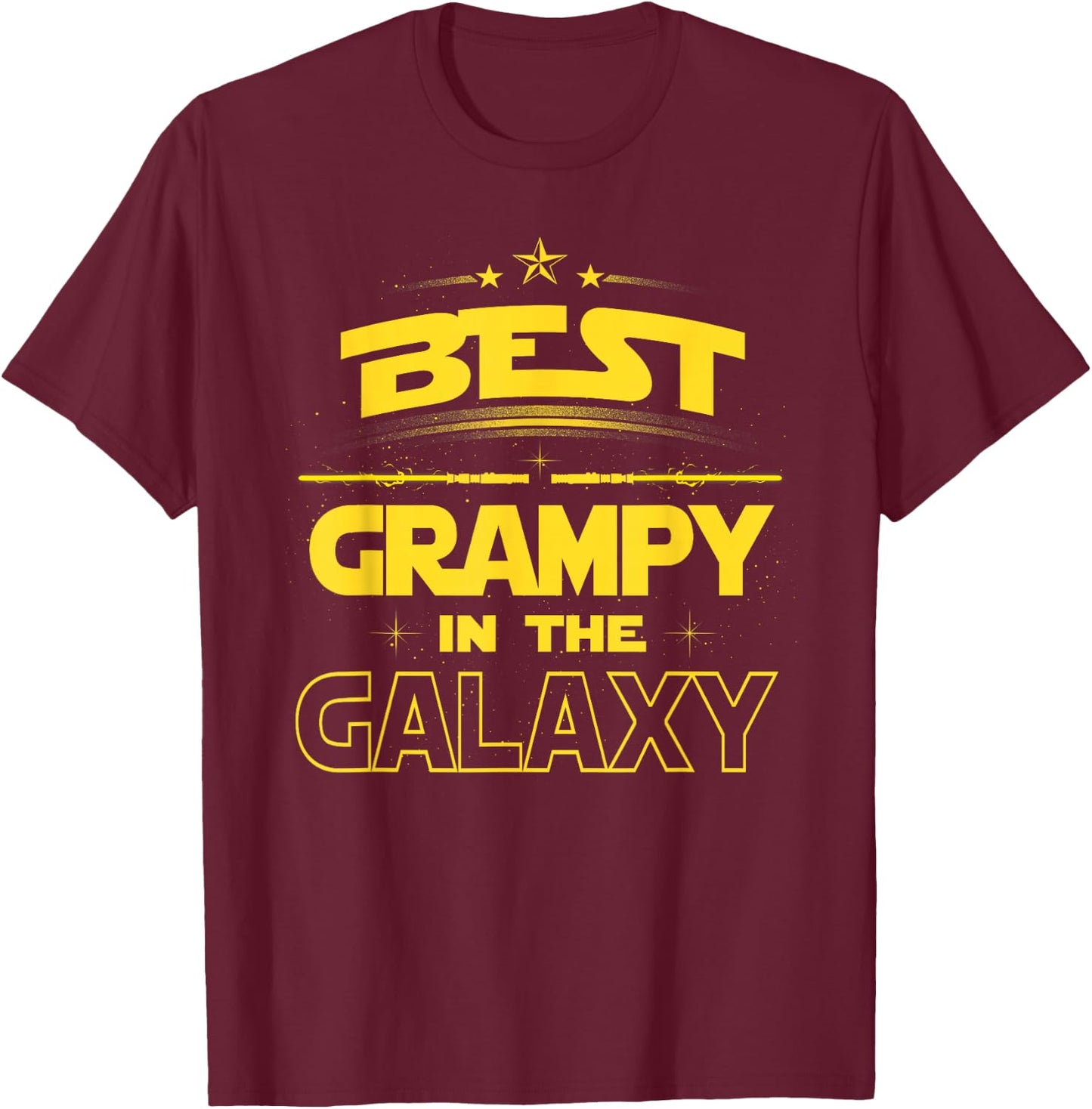 Best Grampy in the Galaxy Shirt Fathers Day Gift, Grampy T-Shirt - T-Shirt | Maroon