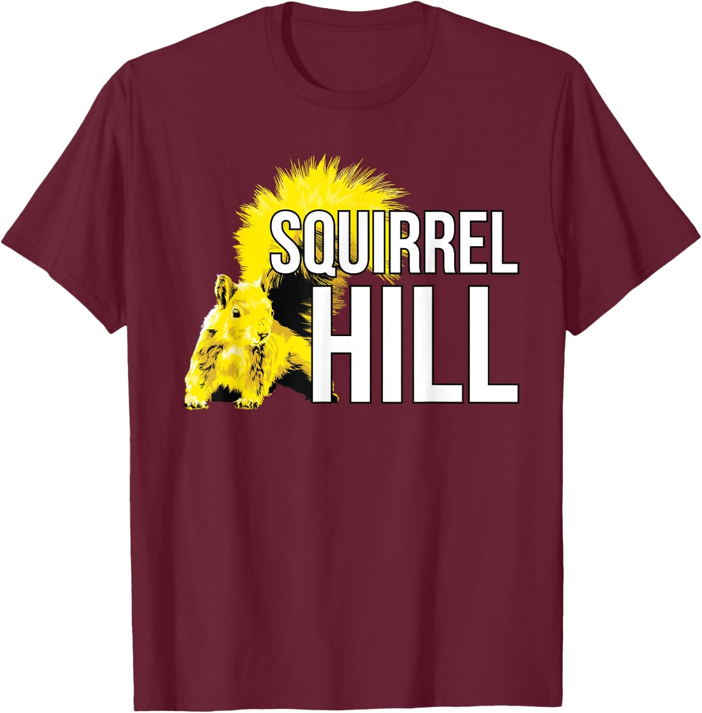 Squirrel Hill Pittsburgh Neighborhood T-Shirt - T-Shirt | Maroon