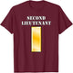 Second Lieutenant - Army Officer Rank Insignia T-Shirt - T-Shirt | Maroon