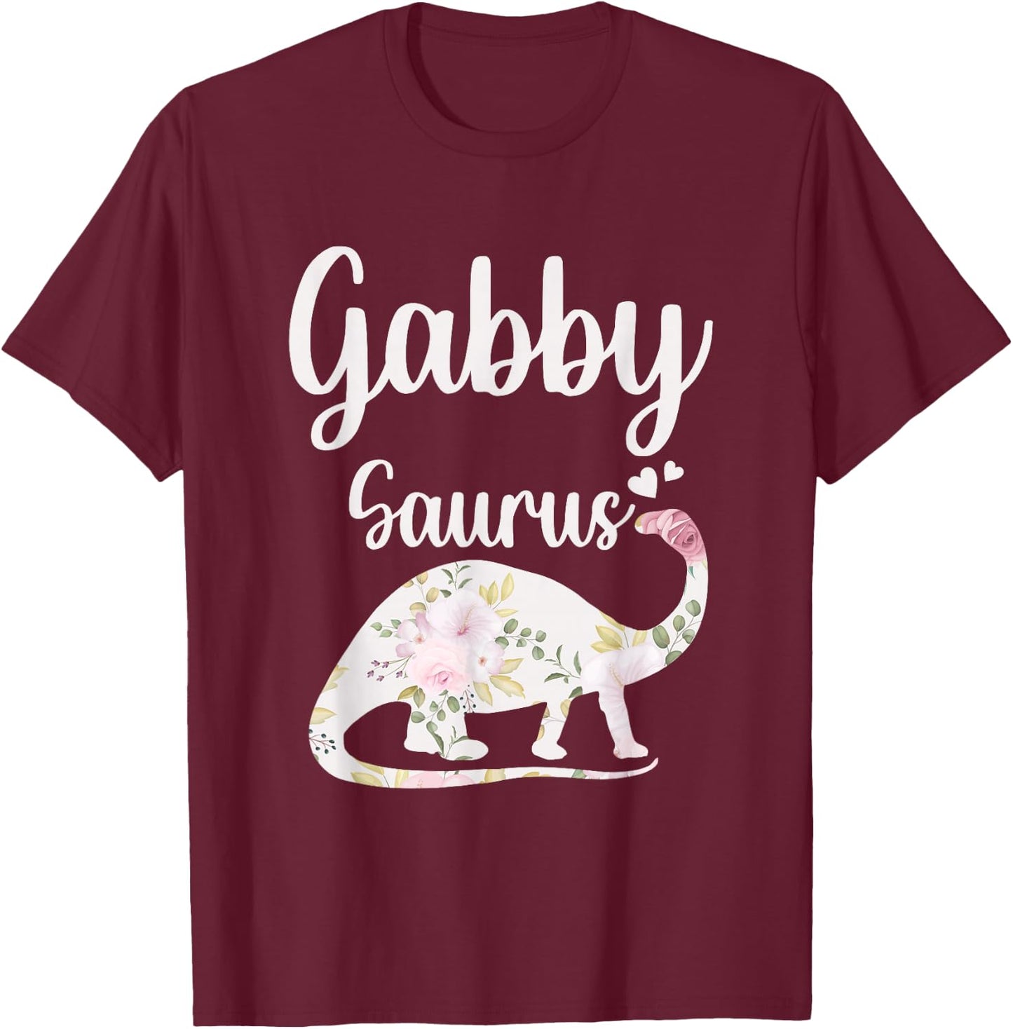 Gabby Saurus Grandma Mother's Day Thanksgiving Christmas T-Shirt - T-Shirt | Maroon