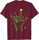 ASL Christmas Christmas Tree Lights American Sign Language T-Shirt - T-Shirt | Maroon