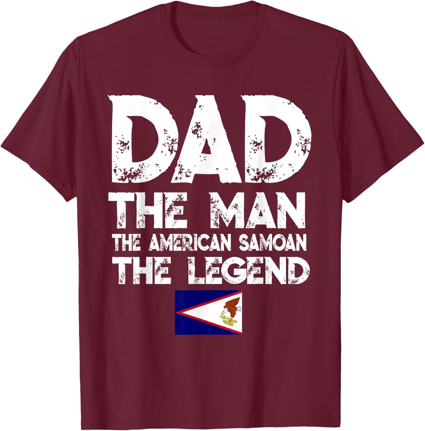 Storecastle: Dad The American Samoan Father's Day T-Shirt - T-Shirt | Maroon