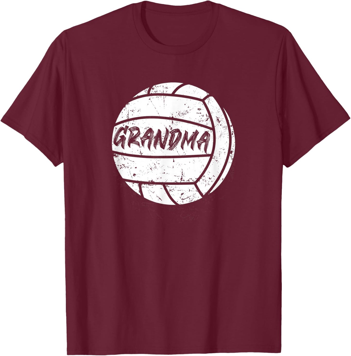 Volleyball Grandma T-Shirt - T-Shirt | Maroon
