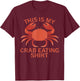 This is My Crab Eating Shirt T-Shirt - T-Shirt | Maroon