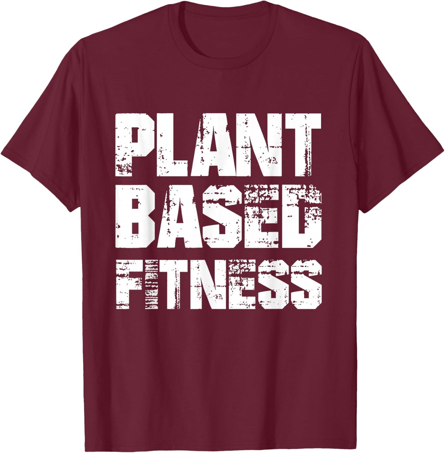 PLANTBASED FITNESS Shirt - vegan plant based T-Shirt - T-Shirt | Maroon