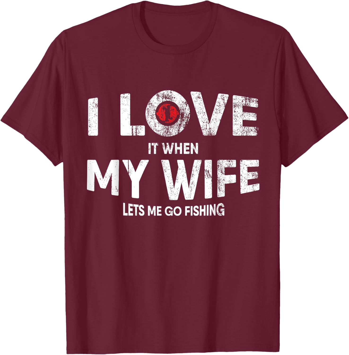 Funny Fishing Rod Quote Design for Fisherman Father T-Shirt - T-Shirt | Maroon