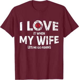 Funny Fishing Rod Quote Design for Fisherman Father T-Shirt - T-Shirt | Maroon