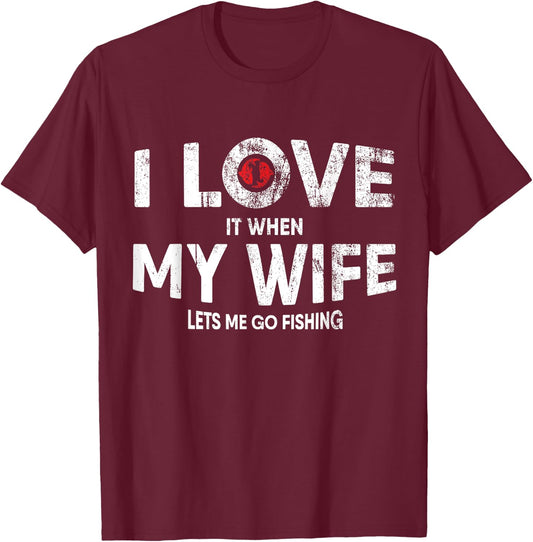 Funny Fishing Rod Quote Design for Fisherman Father T-Shirt - T-Shirt | Maroon