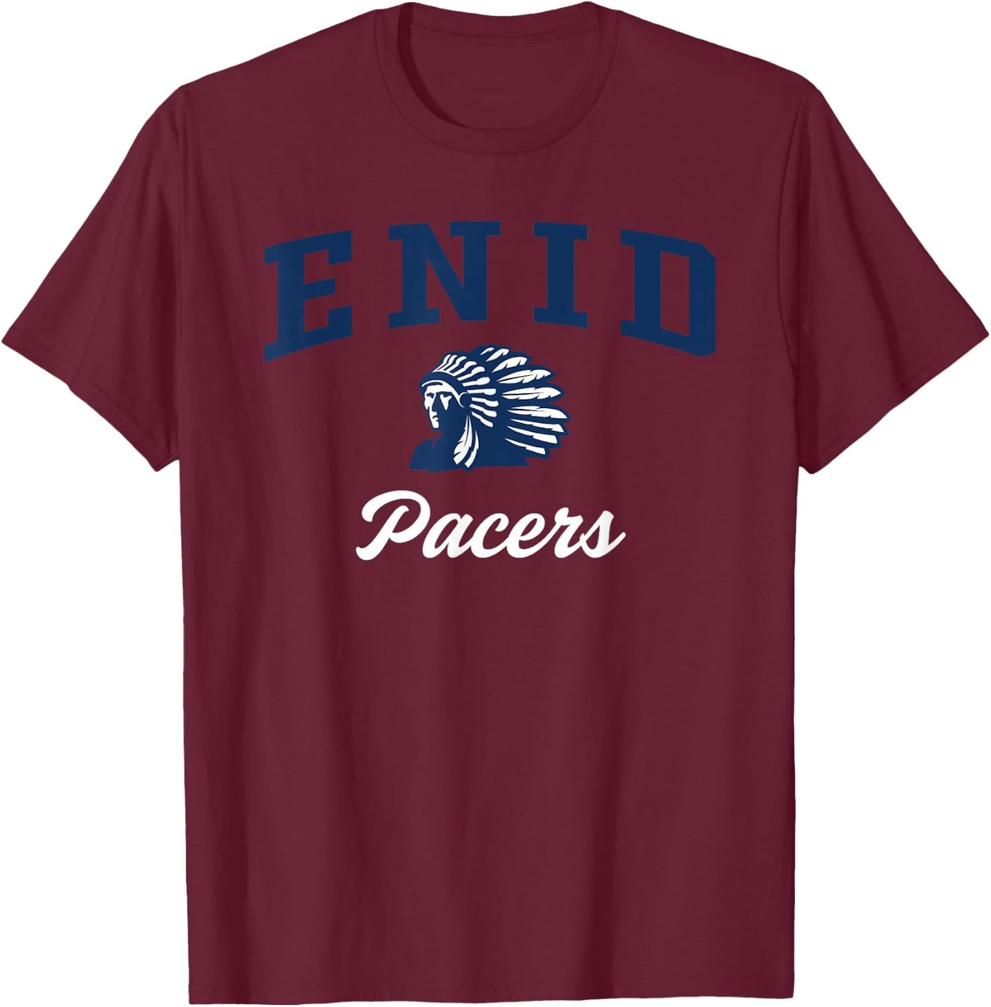 Enid High School Pacers C3 T-Shirt - T-Shirt | Maroon