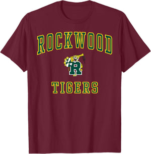 Rockwood High School Tigers C1 T-Shirt - T-Shirt | Maroon