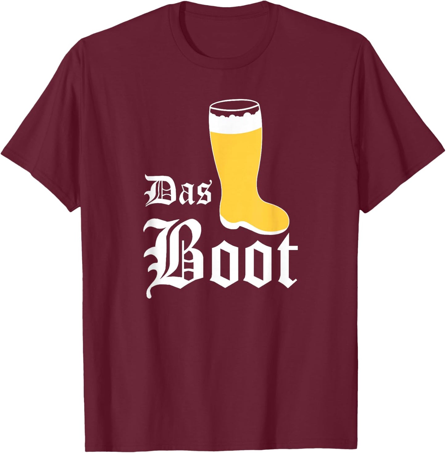 Das Boot Shirt Beer Shirt T-Shirt - T-Shirt | Maroon