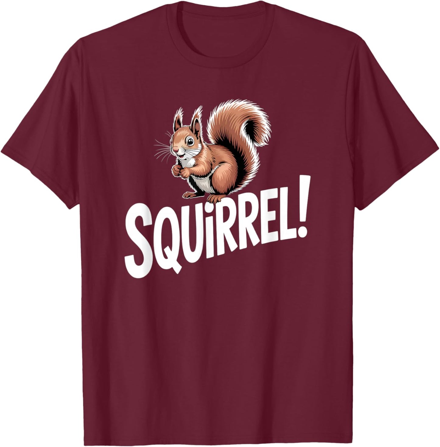 Squirrel T-Shirt - T-Shirt | Maroon