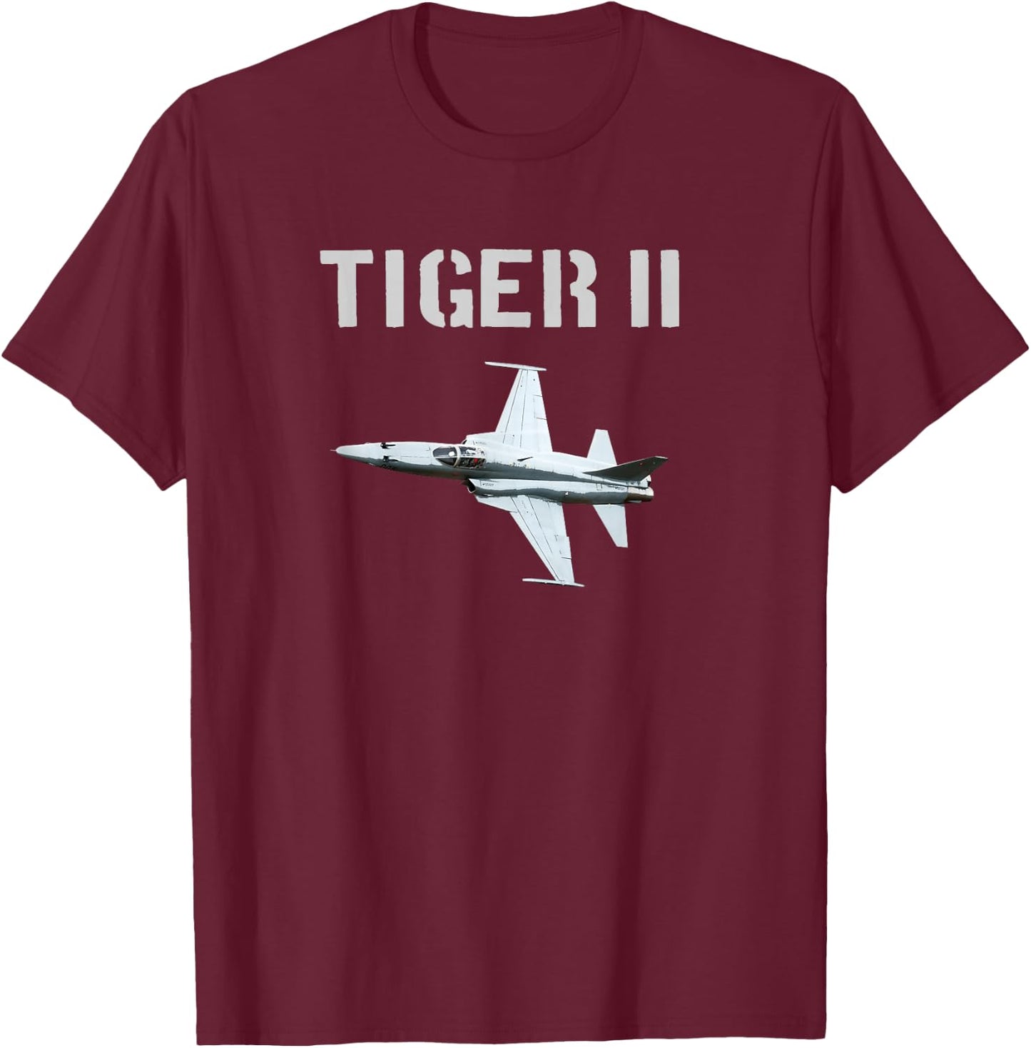 F-5 Tiger II Jet Fighter Plane USA T Shirt Gift T-Shirt - T-Shirt | Maroon