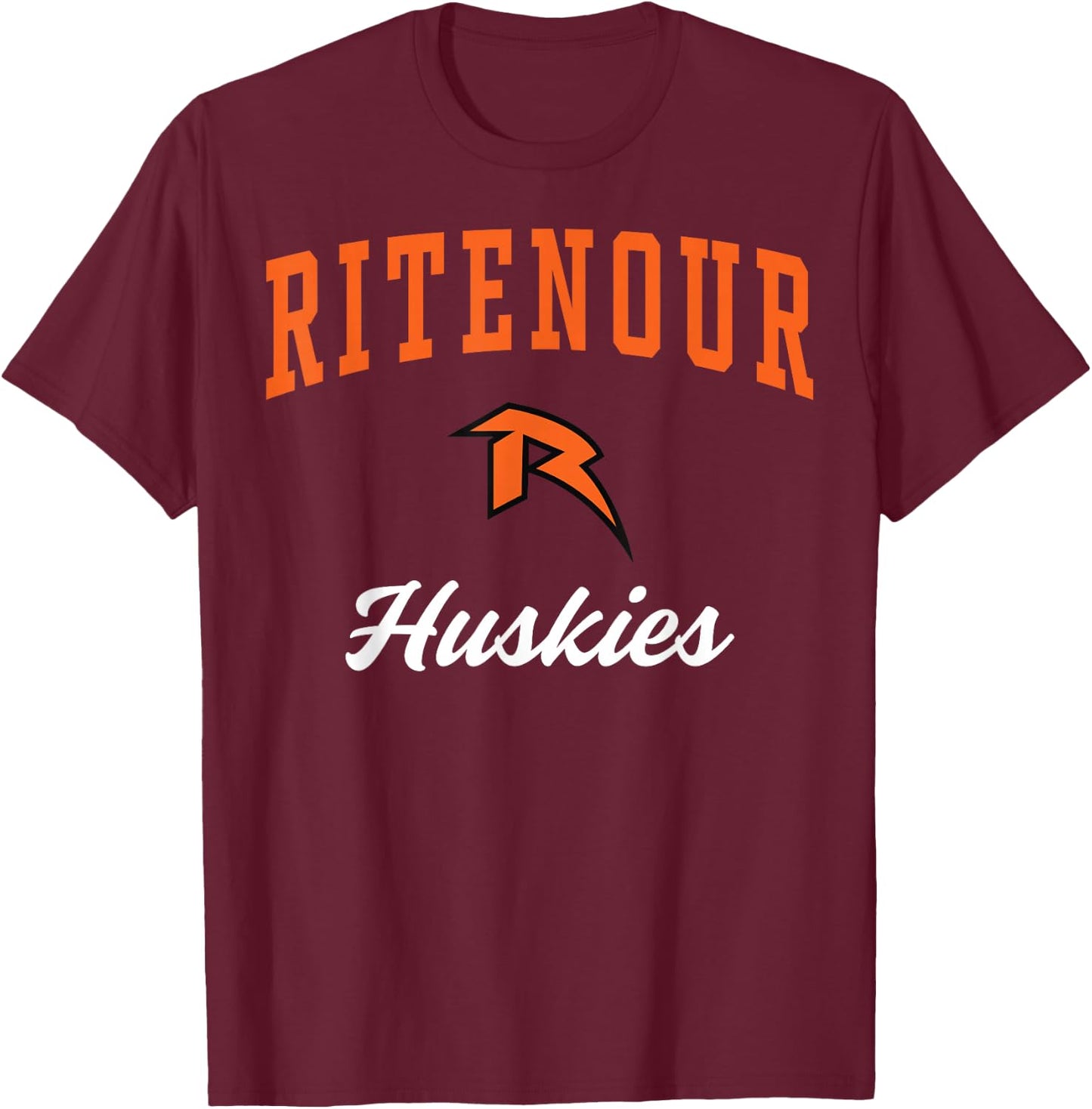 Ritenour High School Huskies T-Shirt - T-Shirt | Maroon