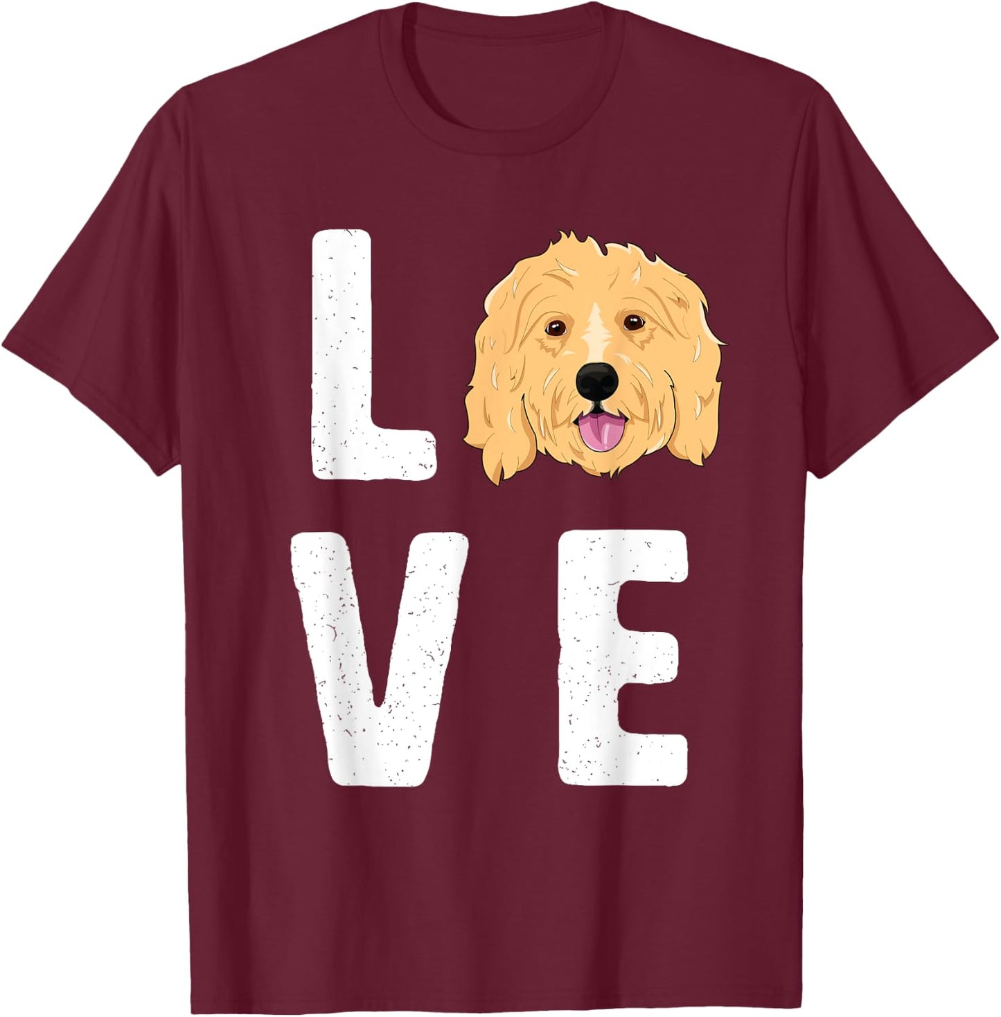 Love Goldendoodles Women KIds Dog Puppy Doodle T-Shirt - T-Shirt | Maroon
