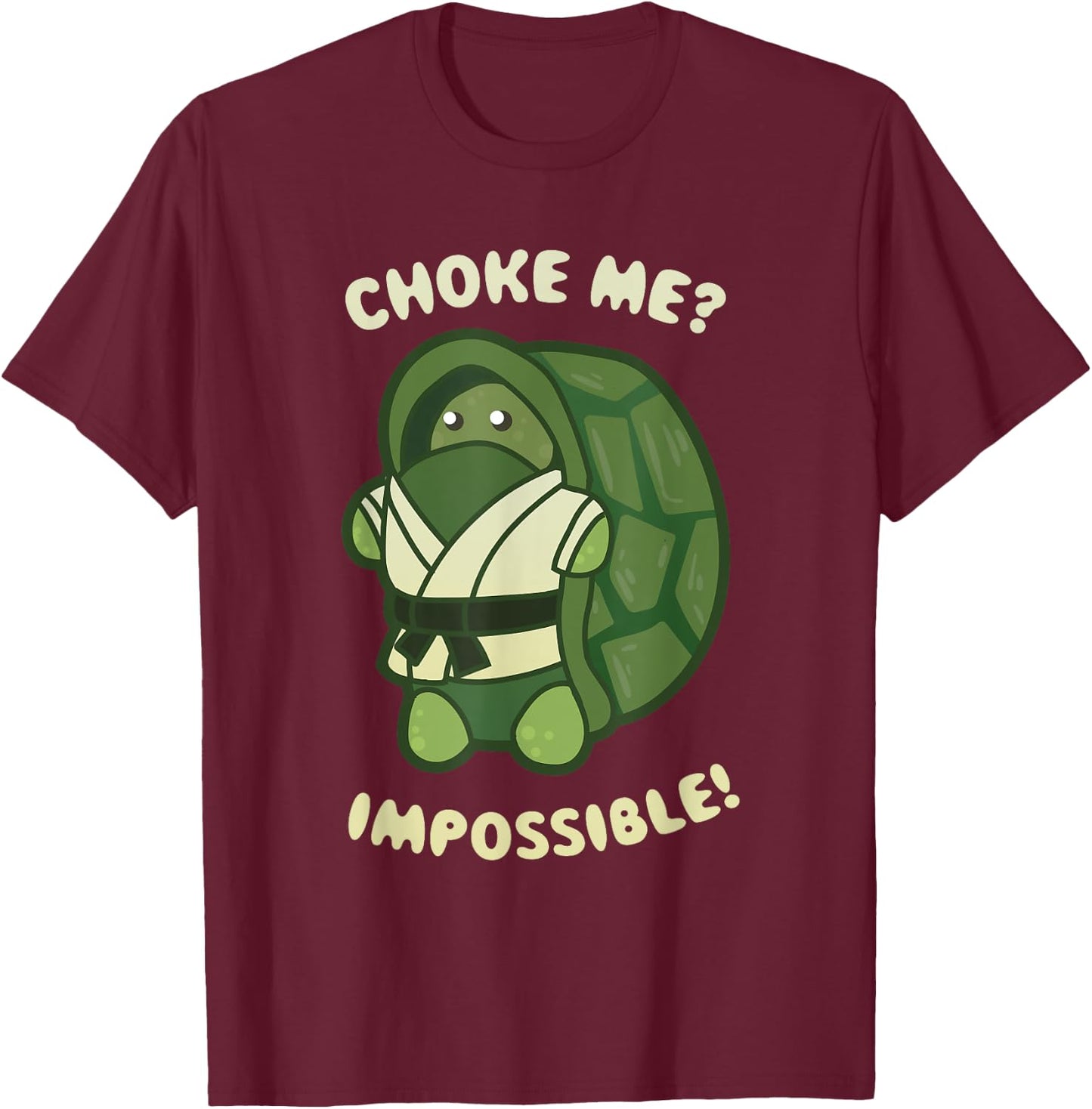 Funny Turtle Reptile -Brazilian Jiu-Jitsu, MMA, BJJ T- Shirt T-Shirt - T-Shirt | Maroon