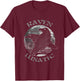 Wiccan Witch Pagan Occult Raven Lunatic Retro Moon T-Shirt - T-Shirt | Maroon