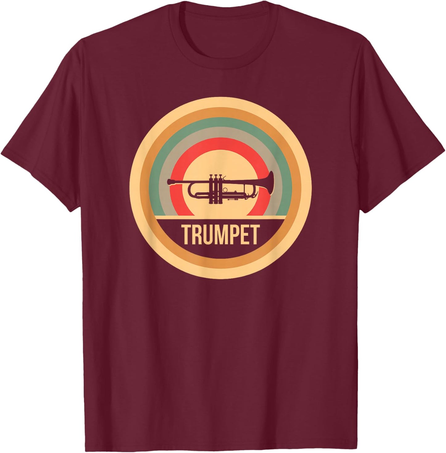 Retro Vintage Trumpet - Trumpeter T-Shirt - T-Shirt | Maroon