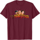 TTS- The Three Stooges: Head Logo T-Shirt - T-Shirt | Maroon