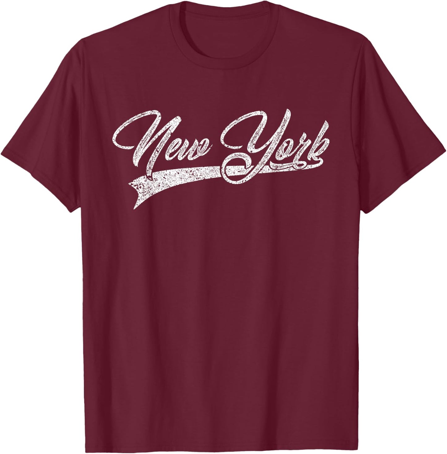 New York Classic Vintage NY Sports T-Shirt - T-Shirt | Maroon
