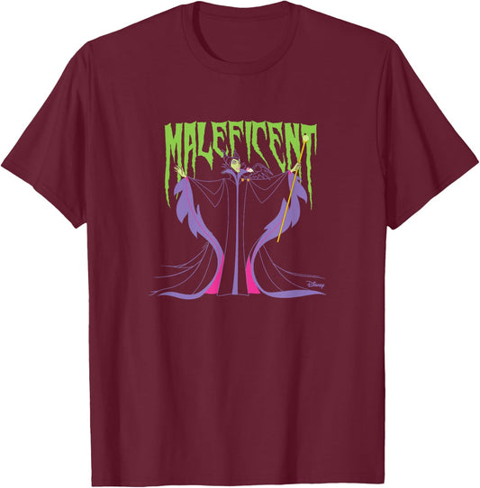 Disney Villians - Maleficent T-Shirt - T-Shirt | Maroon