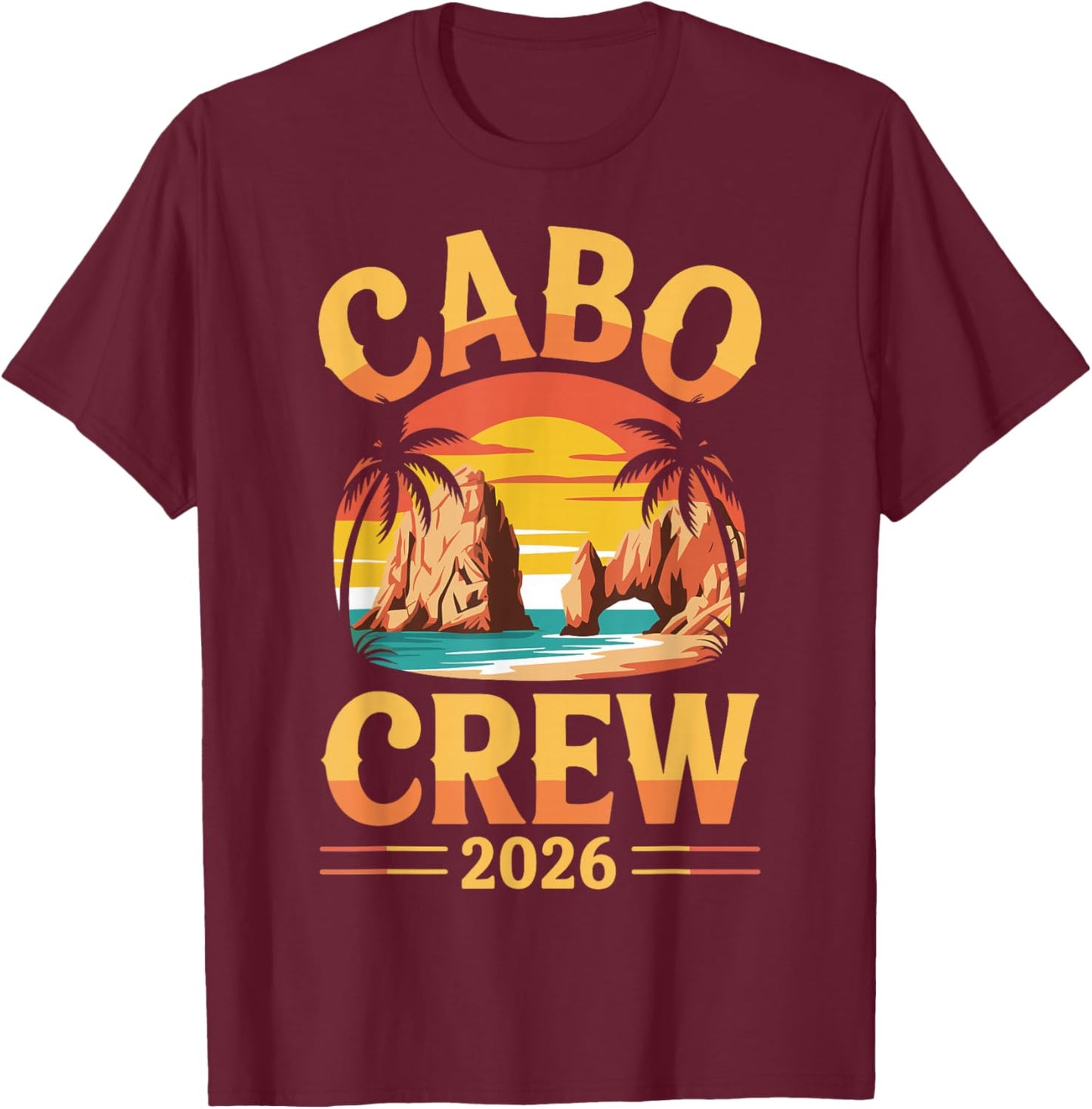 Cabo Crew 2026 T-Shirt - T-Shirt | Maroon