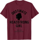 Jane Austen Pride and Prejudice Obstinate Headstrong Girl T-Shirt - T-Shirt | Maroon