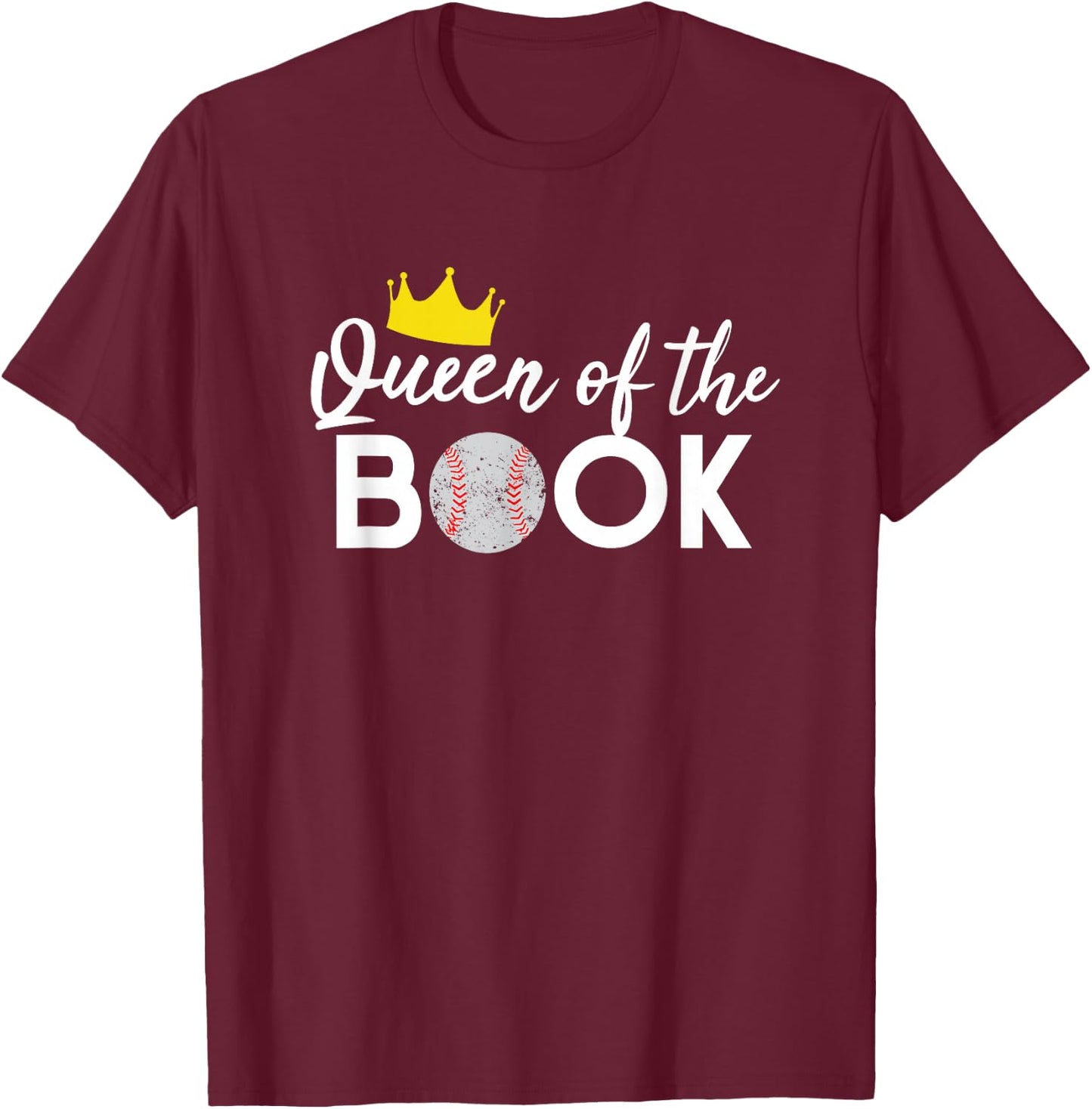 Scorekeeper Baseball Team Scorebook Queen T-Shirt - T-Shirt | Maroon