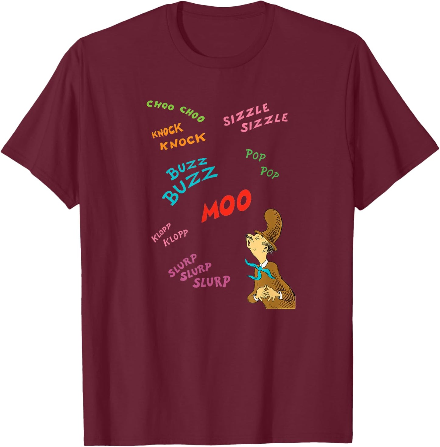 Dr. Seuss Mr. Brown Sounds T-Shirt - T-Shirt | Maroon