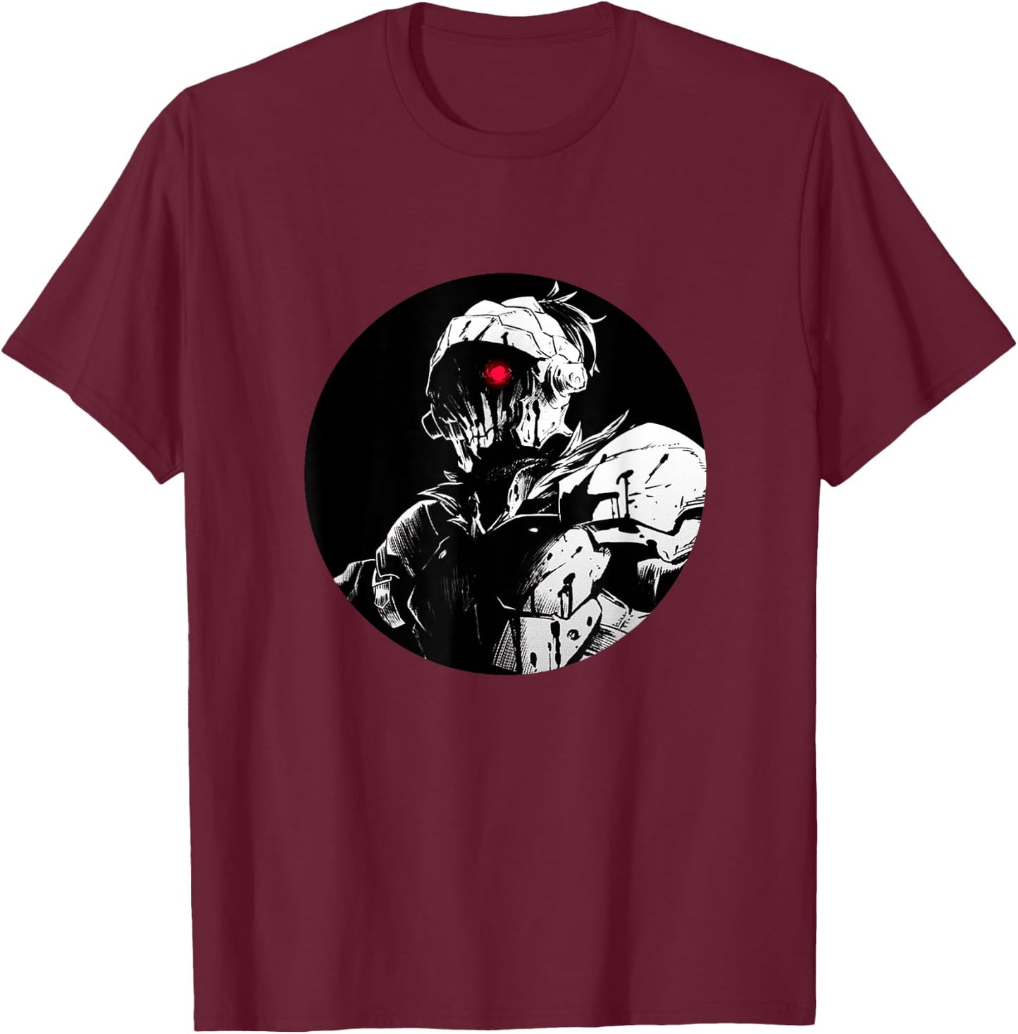 Dark Fantasy Anime Manga Angry Red Eye Slayer T-Shirt - T-Shirt | Maroon