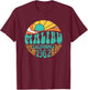 Malibu California Retro Surf Team Beach Shirt Women Kids T-Shirt - T-Shirt | Maroon