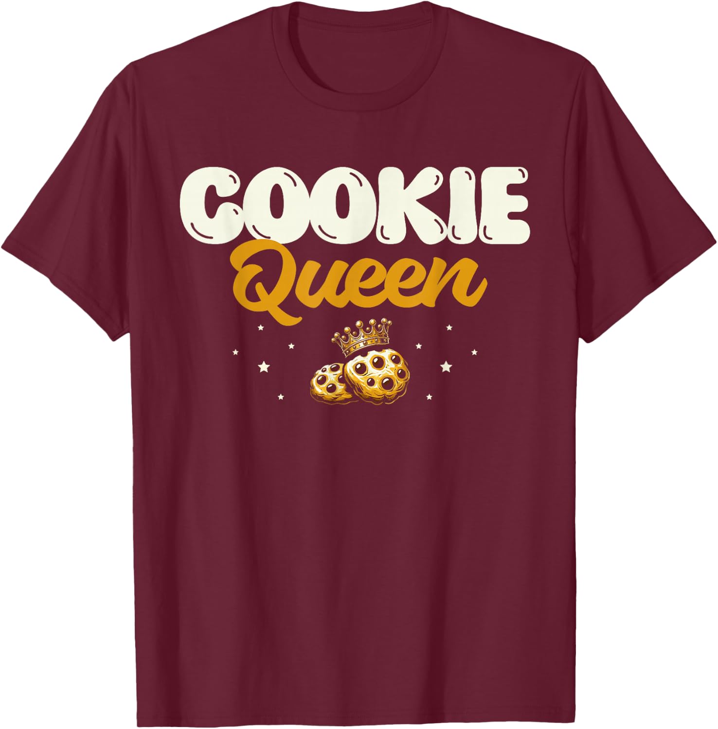 Funny Cookie Baking Design For Christmas Lovers T-Shirt - T-Shirt | Maroon