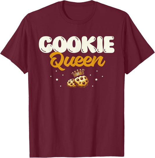Funny Cookie Baking Design For Christmas Lovers T-Shirt - T-Shirt | Maroon