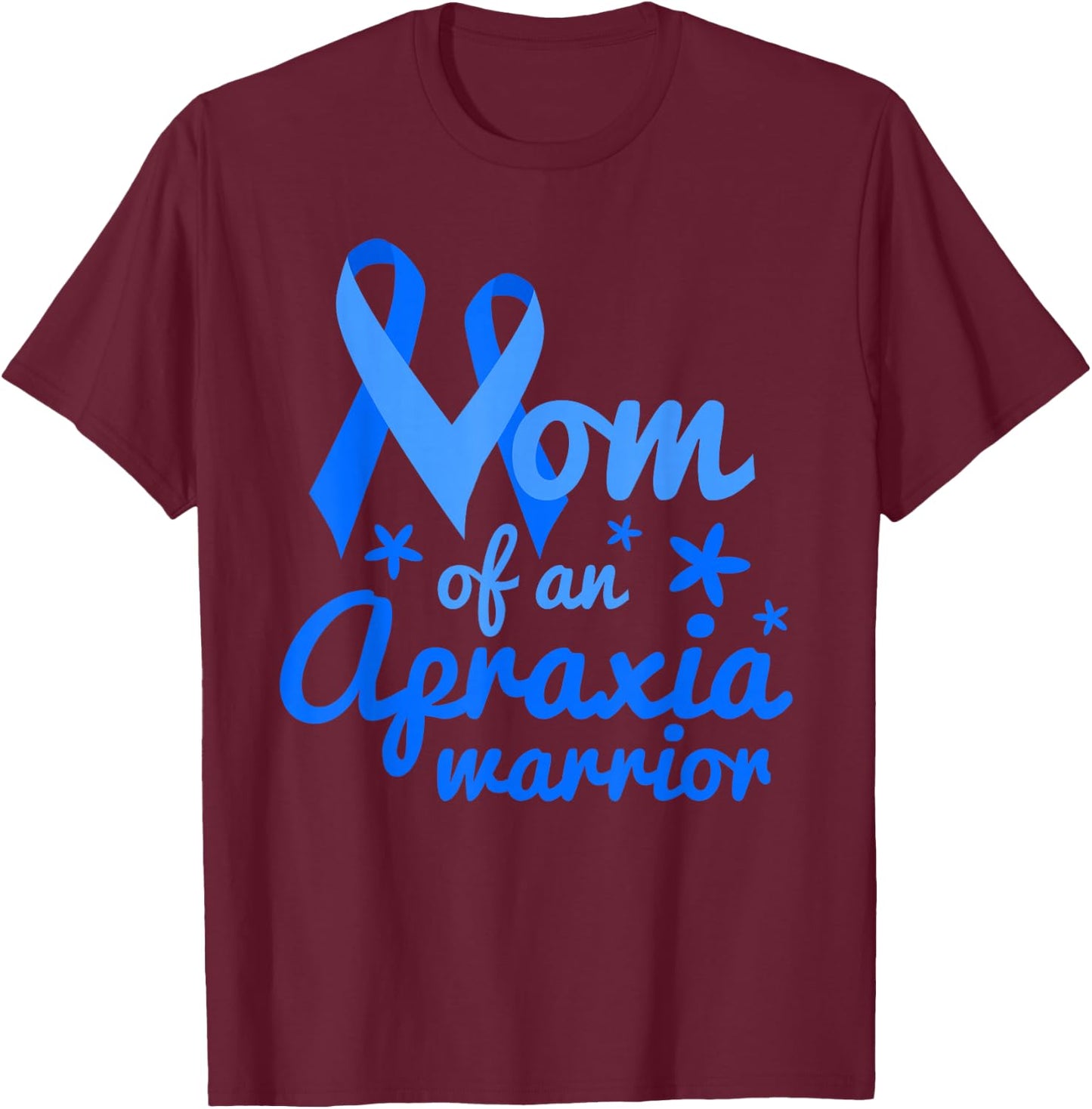Apraxia Warrior Mama Closed Head Injury T-Shirt - T-Shirt | Maroon