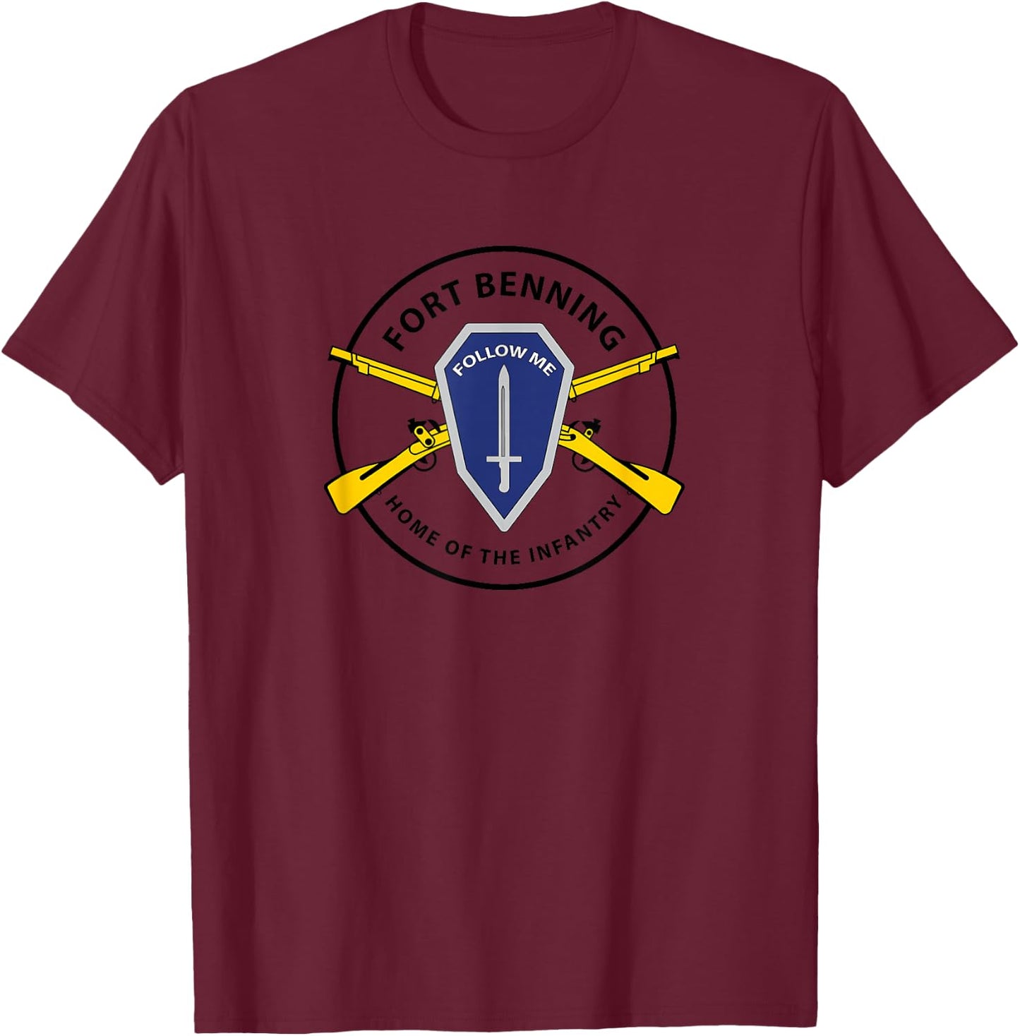 Fort Benning T-Shirt - T-Shirt | Maroon