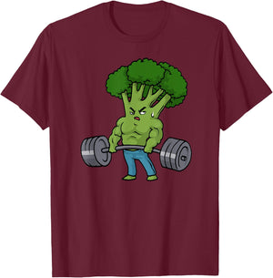 Deadlift Broccoli Gym Fitness Motivation Bodybuilding T-Shirt - T-Shirt | Maroon