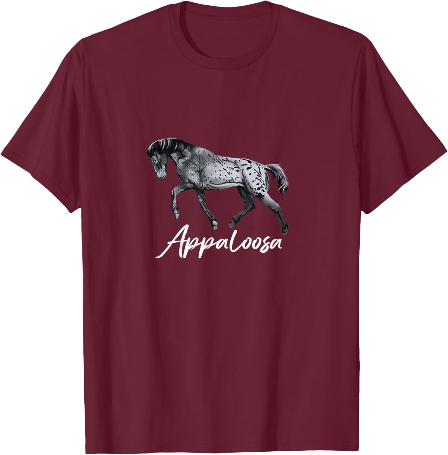 Beautiful Appaloosa Horse - Horse Breeding Lover Gift T-Shirt - T-Shirt | Maroon