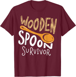 Wooden Spoon Survivor T-Shirt - T-Shirt | Maroon