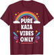 KAIA Vibes Only Cute Retro Girls KAIA Name T-Shirt - T-Shirt | Maroon